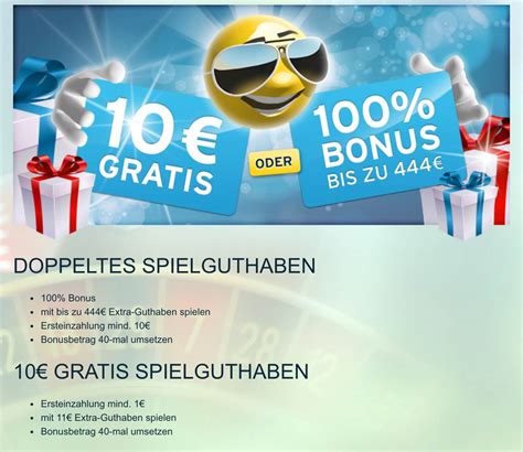 10 euro einzahlen 400 prozent bonus!